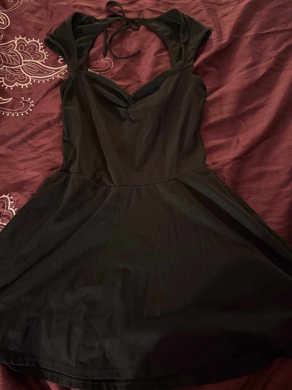 Black active dress romper